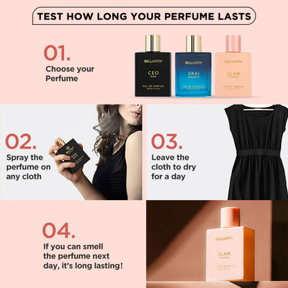 Bellavita Glam Fresh & Romantic Luxury Perfume For Women 100ml
