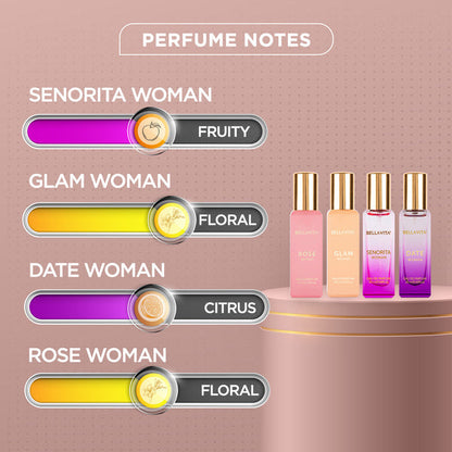 Bellavita Luxury Perfumes Gift Set for Women 4 x 20ml