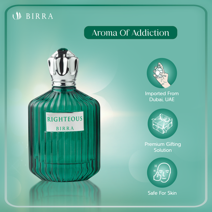 Birra Righteous Eau De Parfum for Men – Long Lasting Premium Masculine Fragrance (100ml)