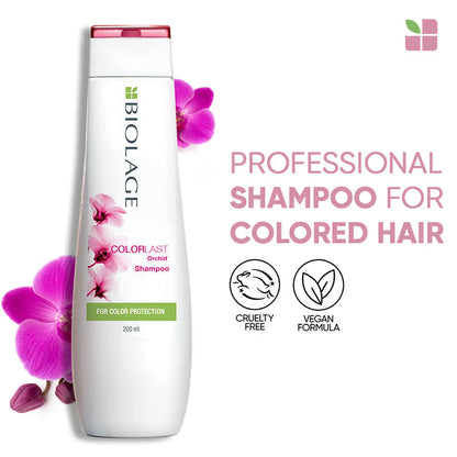 Biolage ColorLast Orchid Shampoo – Color Protection & Shine for Coloured Hair 200ml