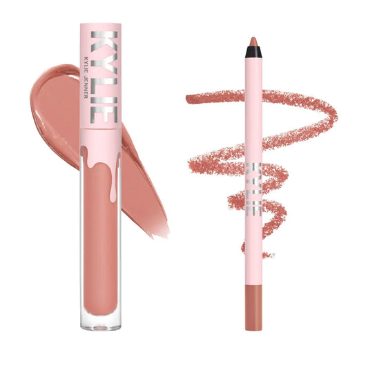 Kylie Matte Liquid Lipstick & Lip Liner Duo (801 Queen)