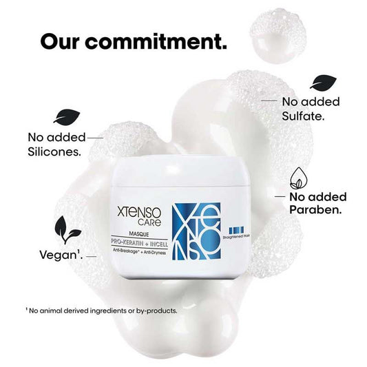 L’Oréal Xtenso Care Hair Masque – Pro-Keratin + Incell | Smooth & Repair Chemically Treated Hair (196g)