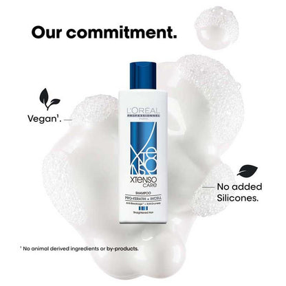 L’Oréal Professionnel Xtenso Care Shampoo | Pro-Keratin + Incell for Smooth & Strengthened Hair (250ml)