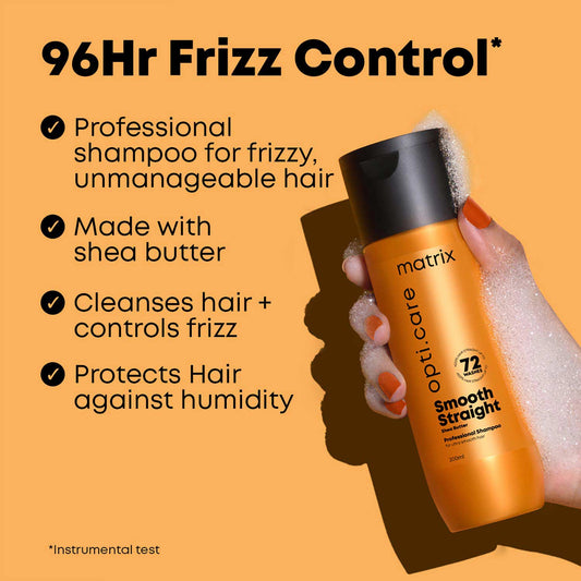 Matrix Opti.Care Smooth Straight Shampoo – Shea Butter Formula 200ml