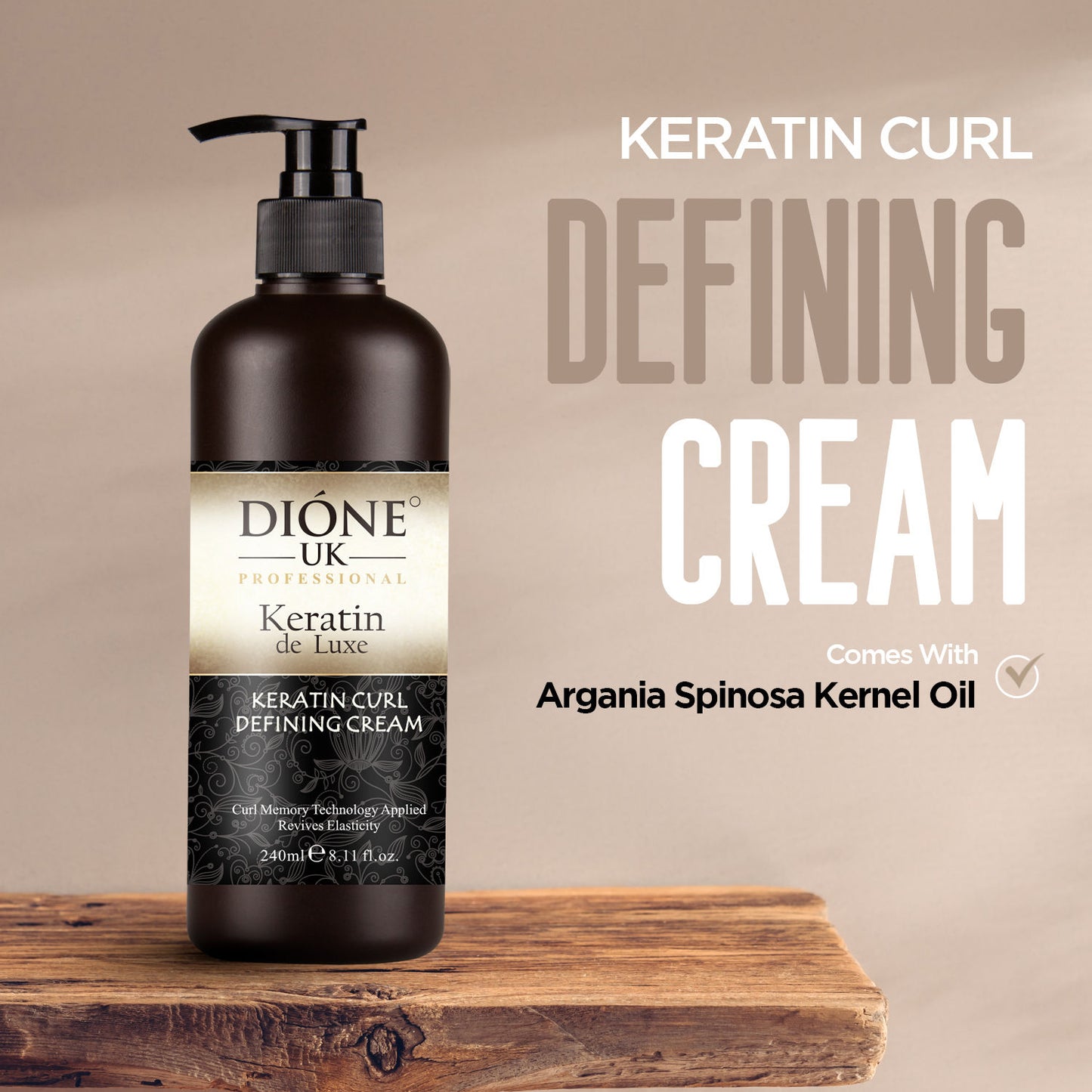 Dione UK Professinnel Curl Care Curly Define Hair Cream (250ml)