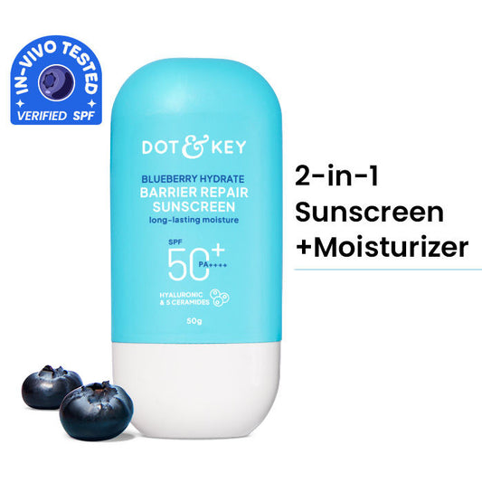 Dot & Key Blueberry Hydrating Barrier Repair Face Sunscreen SPF 50+ PA++++ (50 g)