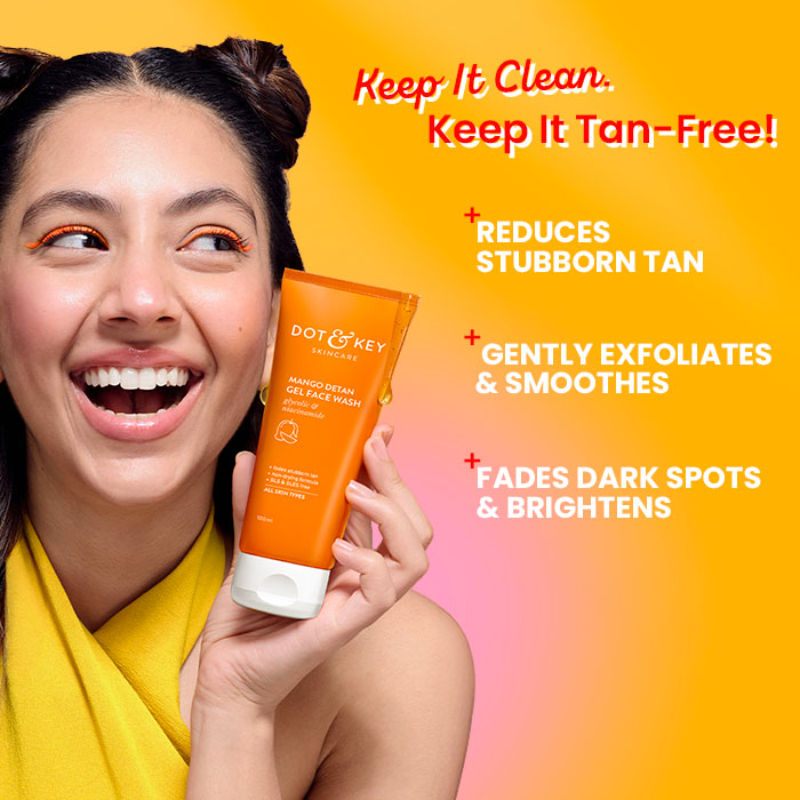 Dot & Key Mango Detan Gel Face Wash (100ml)