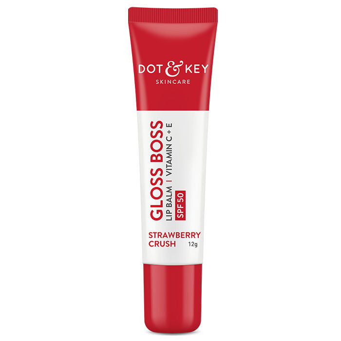 Dot & key Gloss Boss Brightening Lip Balm Vitamin C+E SPF 50 Strawberry Crush (12 g)