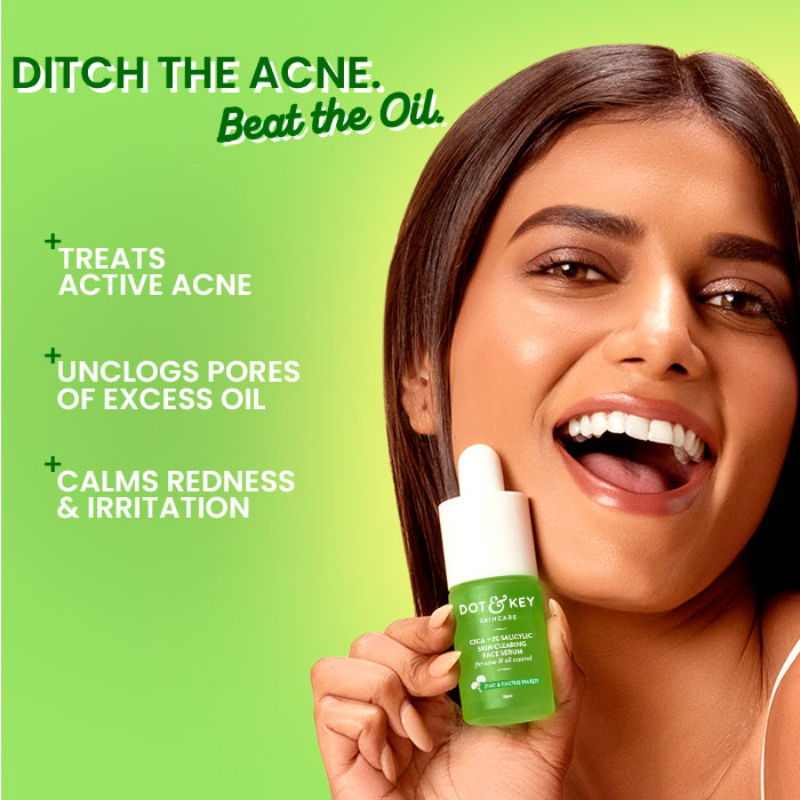 Dot & Key 2% Salicylic Cica Anti Acne Face Serum For Irritation & Unclogs Pores (30ml)