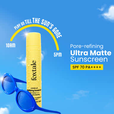Foxtale Cover Up Mattifying Sunscreen SPF 70 PA++++ (50ml)