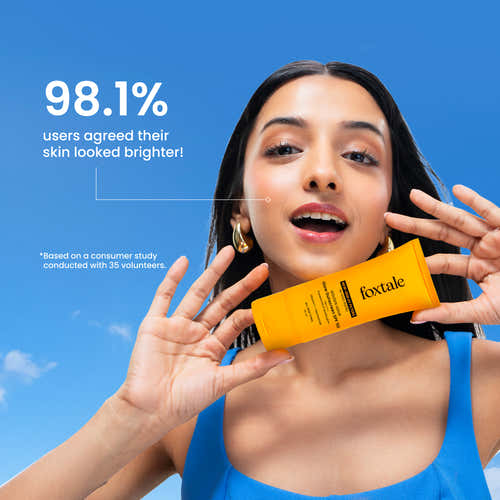 Foxtale Glow Sunscreen SPF 50 PA++++ with Vitamin C & Niacinamide (50ml)