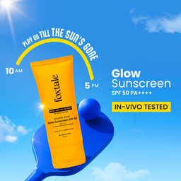 Foxtale Glow Sunscreen SPF 50 PA++++ with Vitamin C & Niacinamide (50ml)