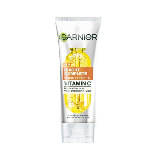 Garnier Vitamin C + Serum Face Wash for Brightening & Tan Removal For all Skin Types