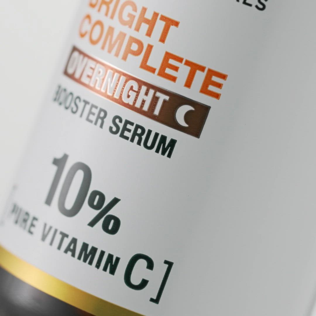 Garnier Bright Complete OverNight Booster Vitamin C + Serum With 10% Pure Vitamin C To Repair & Brighten Skin