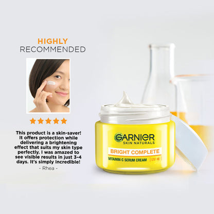Garnier Bright Complete VITAMIN C Serum Cream UV 45g
