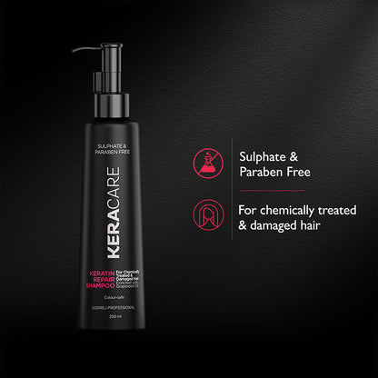 Godrej Professional Keracare Keratin Damage Repair Shampoo (250ml)