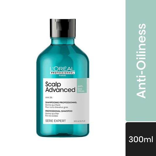 L'Oreal Professionnel Scalp Advanced Anti-Oiliness Dermo-Purifier Shampoo for Oily Scalps (300ml)