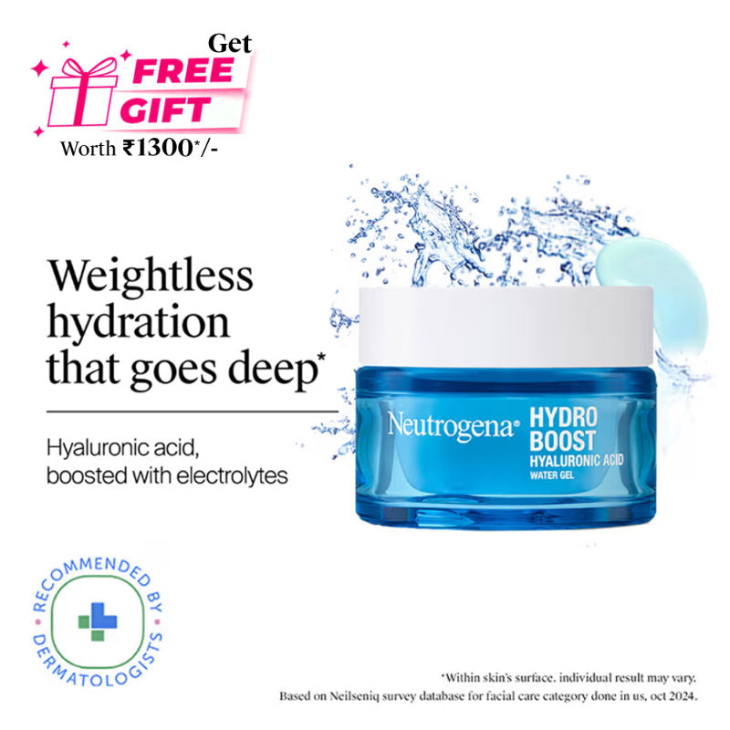 Neutrogena Hydro Boost Hyaluronic Acid Water Gel Light Face Moisturizer For Normal, Dry & Oily Skin (50g)