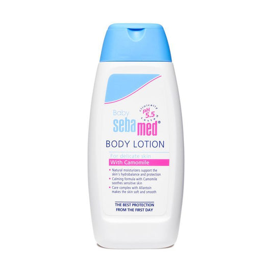 Sebamed Baby Body Lotion, PH 5.5, Camomile & Allantoin, Dermatalogically Tested, Sensitive Skin (100ml)