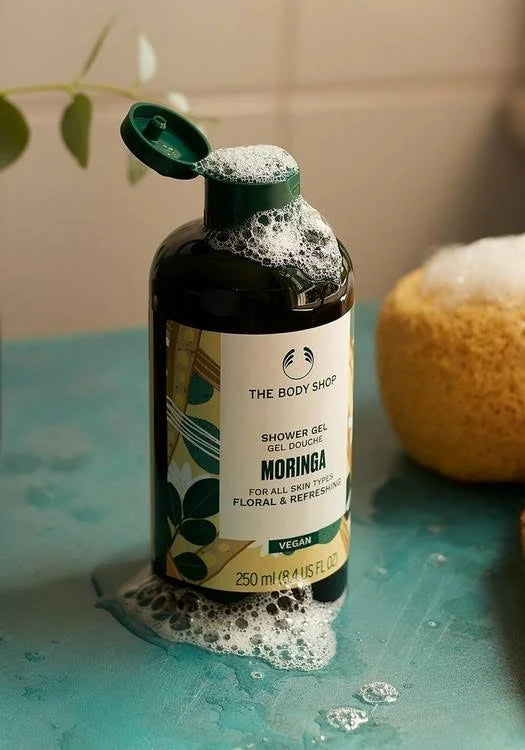The Body Shop Moringa Shower Gel | Floral & Refreshing (250ml)