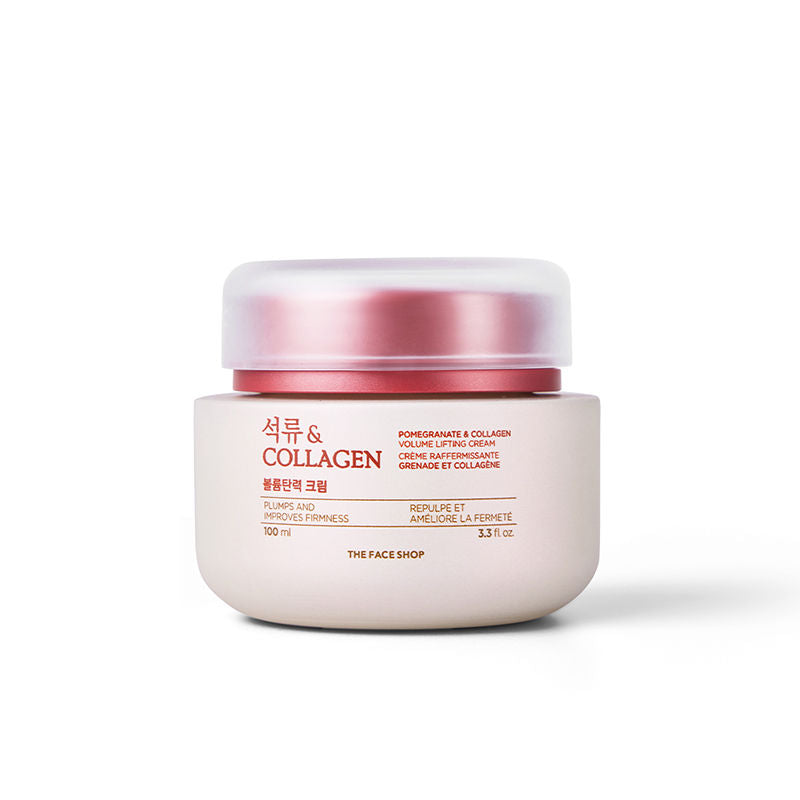 The Face Shop Collagen & Pomegranate Moisturizer Anti Aging Korean Beauty Day & Night Cream (100ml)