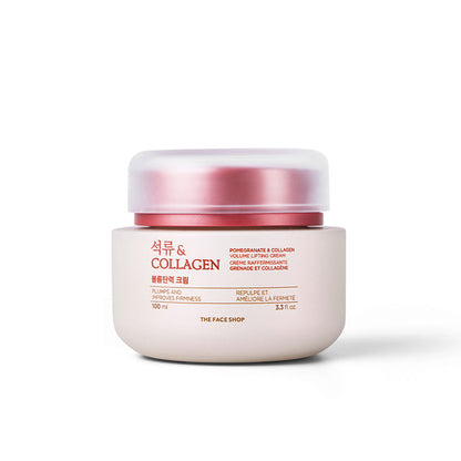 The Face Shop Collagen & Pomegranate Moisturizer Anti Aging Korean Beauty Day & Night Cream (100ml)