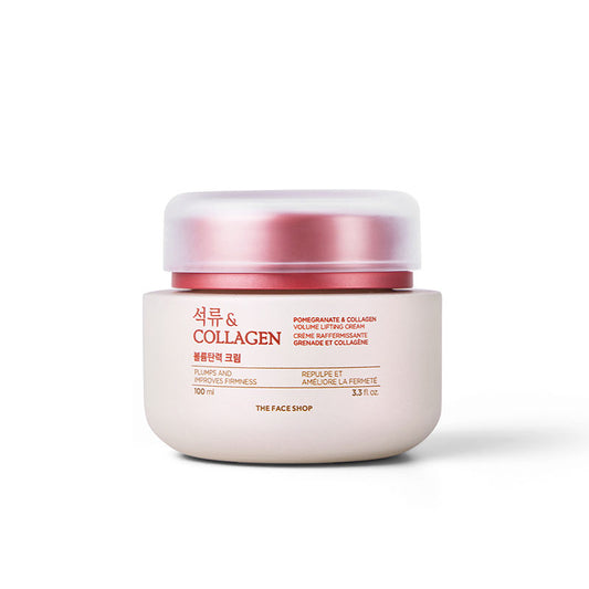 The Face Shop Collagen & Pomegranate Moisturizer Anti Aging Korean Beauty Day & Night Cream (100ml)