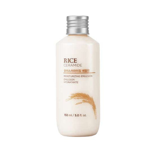 The Face Shop Rice & Ceramide Moisturizing Emulsion Cream - Korean Brightening Moisturizer (150 ml)